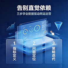 锦州建站-告别直觉依赖：三步学会数据驱动网站运营