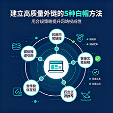 锦州建站-建立高质量外链的5种白帽方法